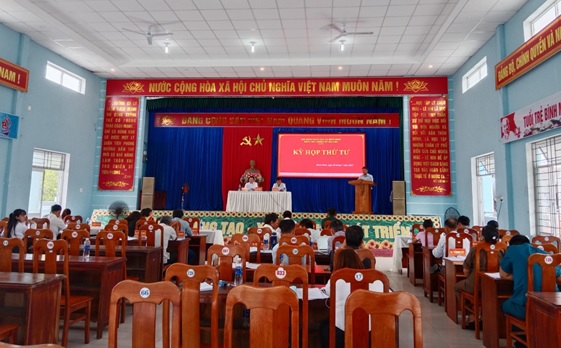 HĐND xã Bình Minh khóa XIII, nhiệm kỳ 2021-2026 tổ chức Kỳ họp thứ tư