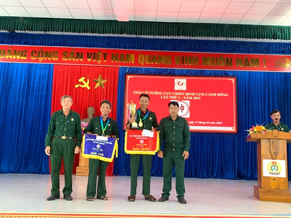 Hội Cựu chiến binh Cụm cánh đông tổ chức giải cờ tướng lần thứ 1 năm 2023
